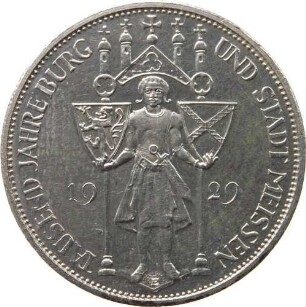 3 Reichsmark - 1000 Jahre Burg und Stadt Meißen