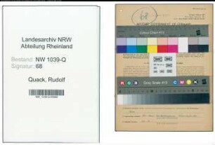 Entnazifizierung Rudolf Quack , geb. 26.07.1909 (Ingenieur)