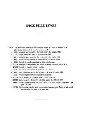 INDICE DELLE TAVOLE