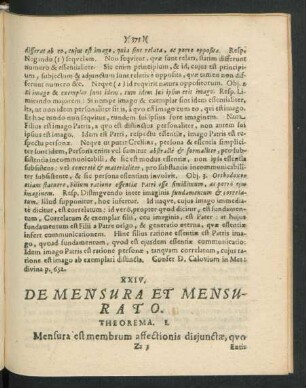 XXIV. De Mensura Et Mensurato.