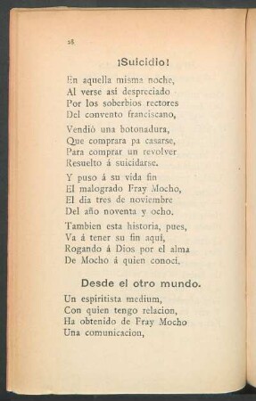 Desde el otro mundo.