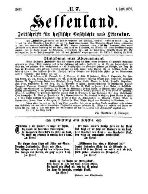 No. 7, 1. April 1887