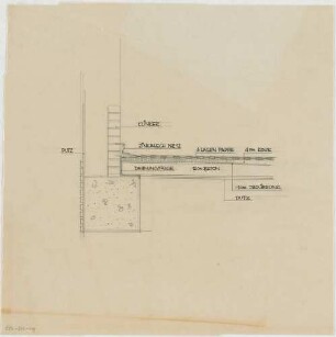 Grund, Peter; Bad Vilbel; Ernst Reuter Schule - Fundament (Schnitt)