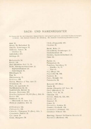 Sach- und Namenregister