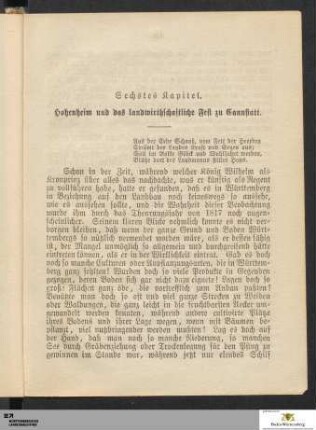 6. Hohenheim und das landwirthschaftliche Fest zu Cannstatt