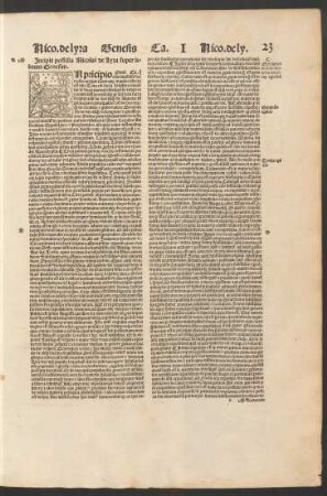 Incipit postilla Nicolai de Lyra super librum Genesim.
