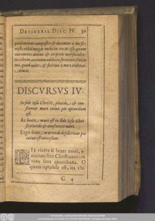 Discursus IV.