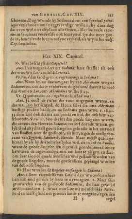 Het XIX. Capittel