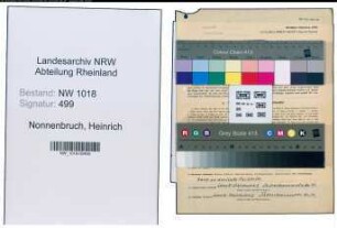Entnazifizierung Heinrich Nonnenbruch , geb. 10.12.1904 (Arbeiter)