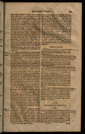 797-817, §. VI. Exempla Domestica. - §. XII.Conceptus Praedicabiles.