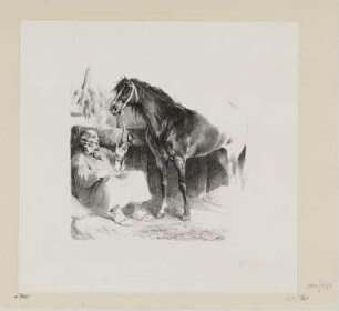 Unterhaltung, Vorstudie, aus: "Lithographisches Album"