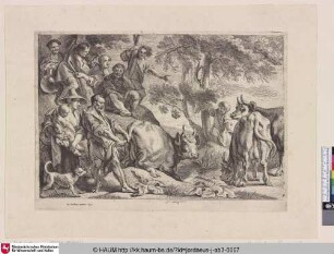 [Cacus raubt das Vieh des Herkules; Cacus robbing the cattle of Hercules]