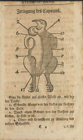 Zerlegung des Capauns.