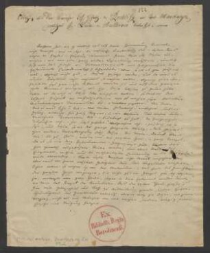 Auszug aus einem Brief von Rochlitz an Haslinger, die Vertonung seines Gedichtes "Der erste Ton" durch Beethoven betreffend