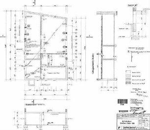 Ludwigsburg: Nebengebäude BM Sozialgebäude Schalplan Decke über Untergeschoß