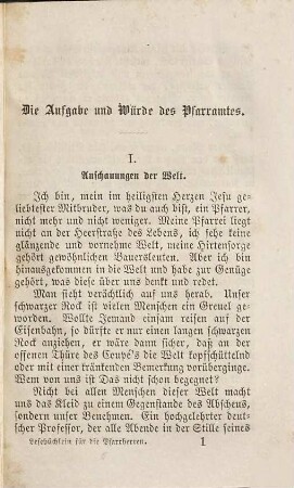 Lesebüchlein für die Pfarrherren, 1
