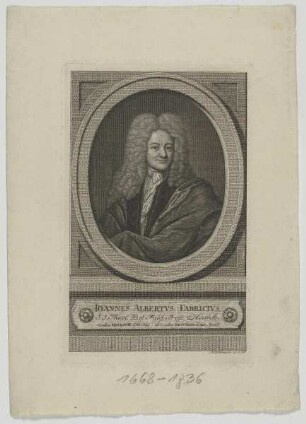 Bildnis des Ioannes Albertvs Fabricivs