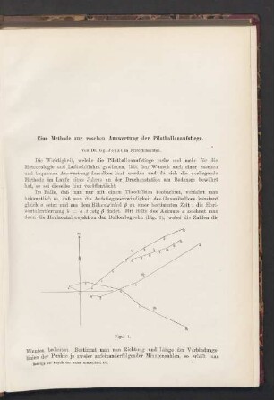 Eine Methode zur raschen Auswertung der Pilotballonaufstiege