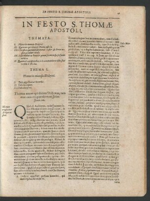 In Festo S. Thomae Apostoli.