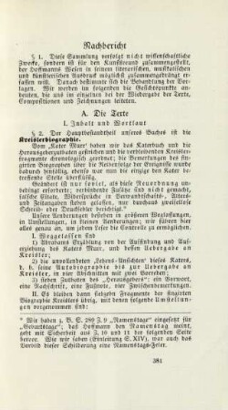 Nachbericht