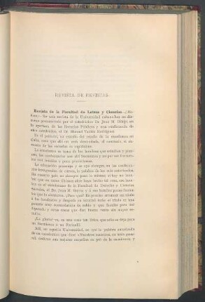 Revista de la Facultad de Letras y Ciencias