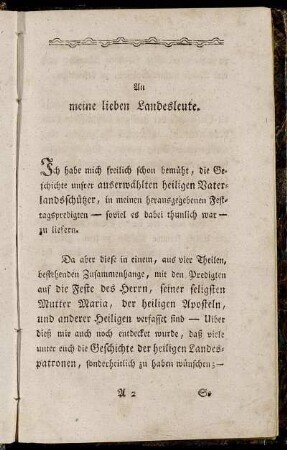 An meine lieben Landesleute.