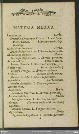 Materia Medica