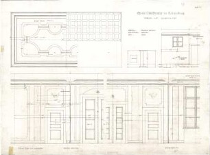 Fischer, Theodor; Nürnberg; Haus Adelsberger - Vorhallen u. Eingang - Fußboden, Wand u. Fenster (Teilansichten)
