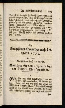 209-223, Am Dreizehnten Sonntage nach Trinitatis 1775