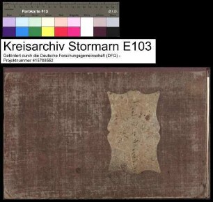 Wechsel-Buch der Reinfelder Sparkasse Tom I. Angefangen 1842: