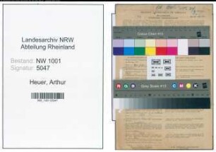 Entnazifizierung Arthur Heuer, geb. 06.09.1899 (Bautechniker)