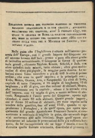 Relazione Storica Del Glorioso Martirio Di Ventitre ...