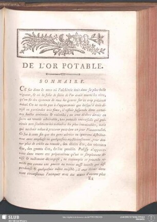 De L'Or Potable