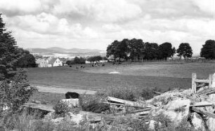 Obercunnersdorf. Blick von der ehem. Bergmühle auf Obercunnersdorf