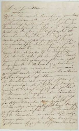 Korrespondenz von Bettina von Arnim an Friedrich Klein