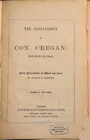 The confessions of Con. Cregan : the Irish Gil Blas