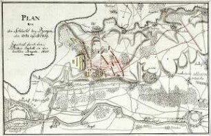 WHK 25 Deutscher Siebenjähriger Krieg 1756-1763: Plan der Schlacht bei Bergen, 13. April 1759