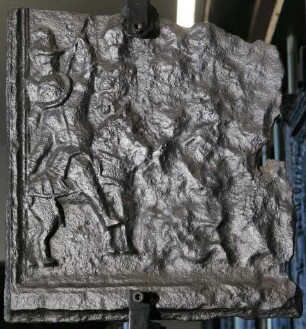 Ofenplatte (Fragment), Kreuzigung Christi