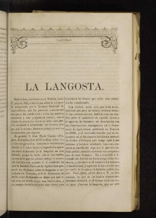 La Langosta.