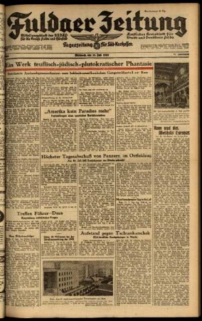 Ausgabe vom Mittwoch, den 21. Juli 1943.