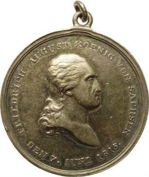 König Friedrich August I. - Medaille des Königlich Sächsischen Verdienstordens, 1. Modell