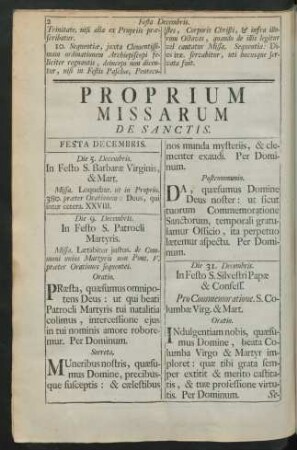 Proprium Missarum De Sanctis