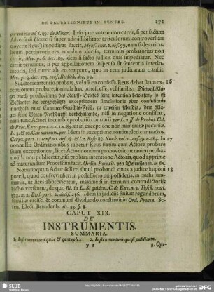 Caput XIX. De Instrumentis