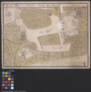 Plan von den Gebäuden des königlichen Amtes Holzzelle
