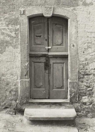 Meißen-Altstadt, Leinewebergasse 3. Wohnhaus (Bezeichnung 1776). Haustür
