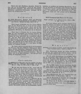 Clavis analytica zur Bestimmung der Mineralien nach einer einfachen und sichern Methode nebst einer vollständigen Characteristik / von Dr. H[ermann] Mayer. - Prag : Borrosch. - [Bd.] 1, 1839