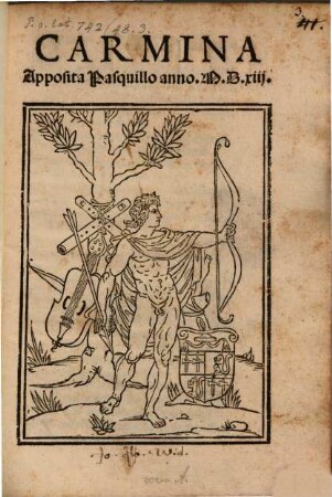 Carmina apposita Pasquillo anno 1513