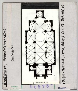 Brauweiler, Benediktinerklosterkirche: Grundriss
