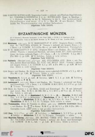 Byzantinische Münzen (Nr. 1553-1572)
