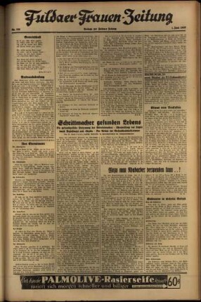 Zweite Ausgabe vom Dienstag, den 01. Juni 1937.